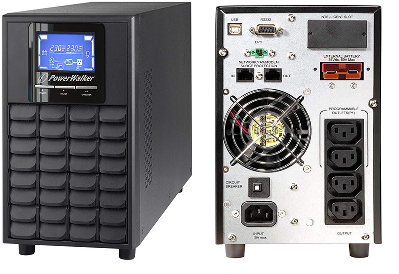 BlueWalker VFI 1500 Onduleur online LCD USV 1500 VA