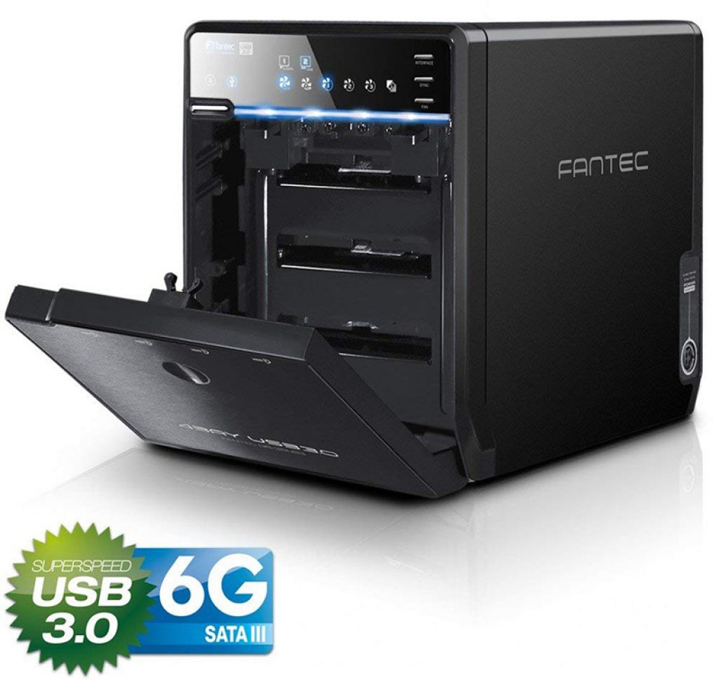 FANTEC QB-35US3-6G Boîtier pour quatre disques durs externes