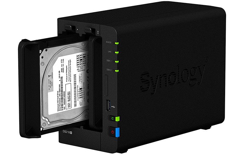 Synology DS218 + 2 Bay Bureau Boîtier NAS