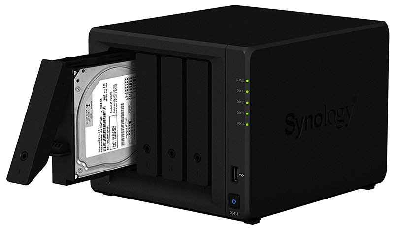 Synology DS418 4 Bay Bureau Boîtier NAS
