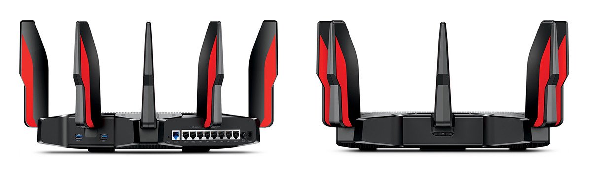 Routeur Wifi Gaming TP-Link C5400X - Vue Devant et Arrière
