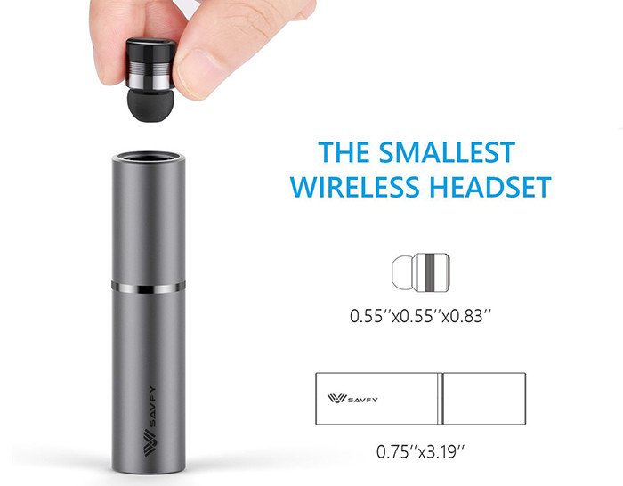 Mini Oreillette Bluetooth Sans Fil, SAVFY Écouteur Bluetooth