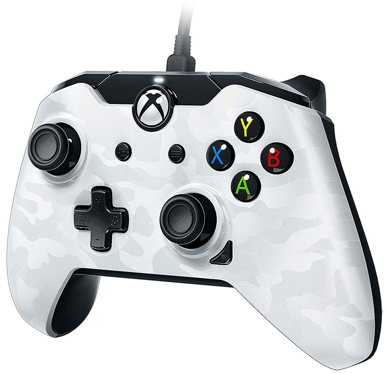 Manette filaire pour Xbox One-S-X-PC Camo Blanc