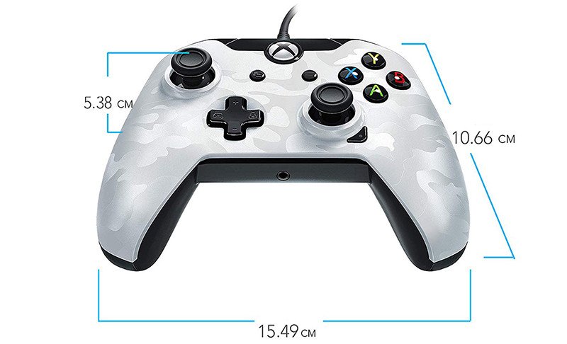 Manette filaire pour Xbox One-S-X-PC - Camo Blanc