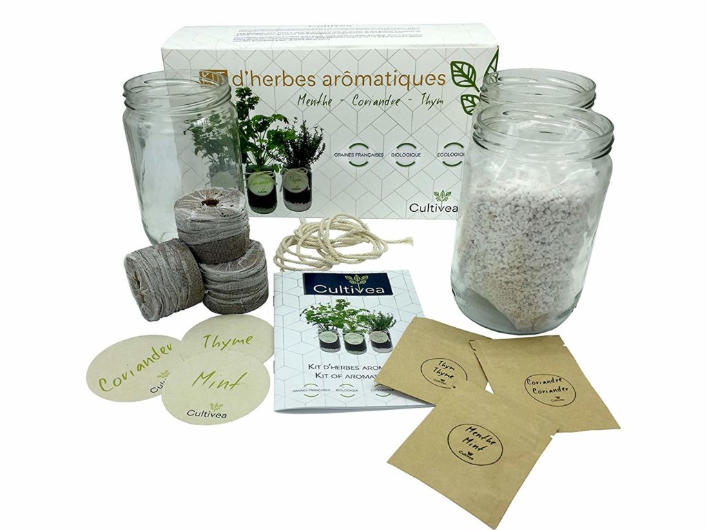Cultivea – Kit Prêt à Pousser Complet d’Herbes Aromatiques