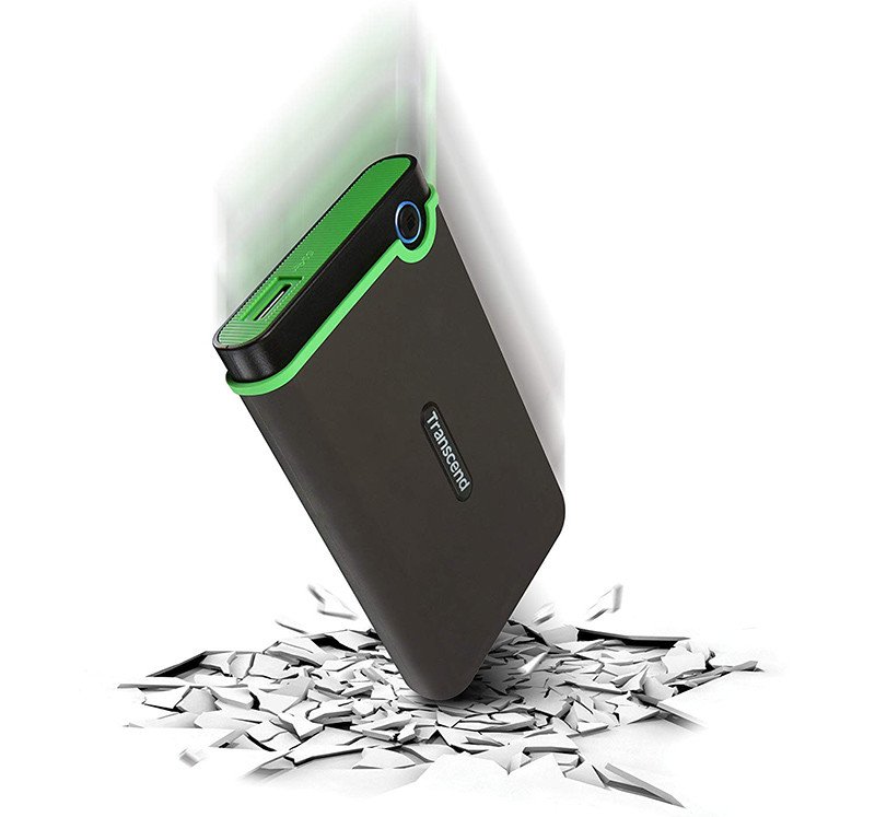 Transcend 1 To StoreJet 25M3S 2.5 Disque dur Externe Anti-choc (Gris acier) TS1TSJ25M3S